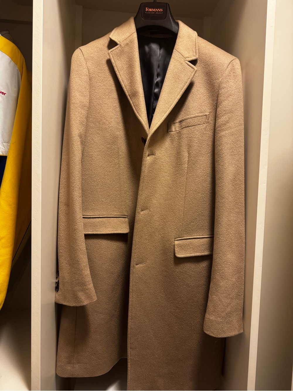 SAND Wool Cashmere Camel Overcoat - Beige Coat